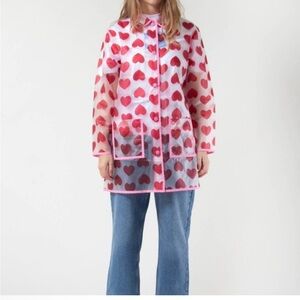 Lazy Oaf Heart Rain Coat *oversized
